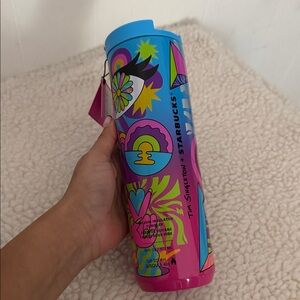 NWT Tim Singleton + Starbucks Tumbler 2023 Pride Fierte